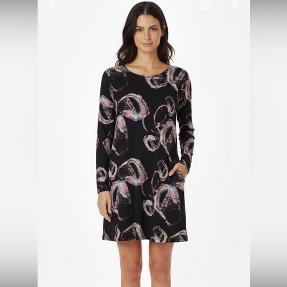 &other stories black print shift dress size 6 - Picture 1 of 13